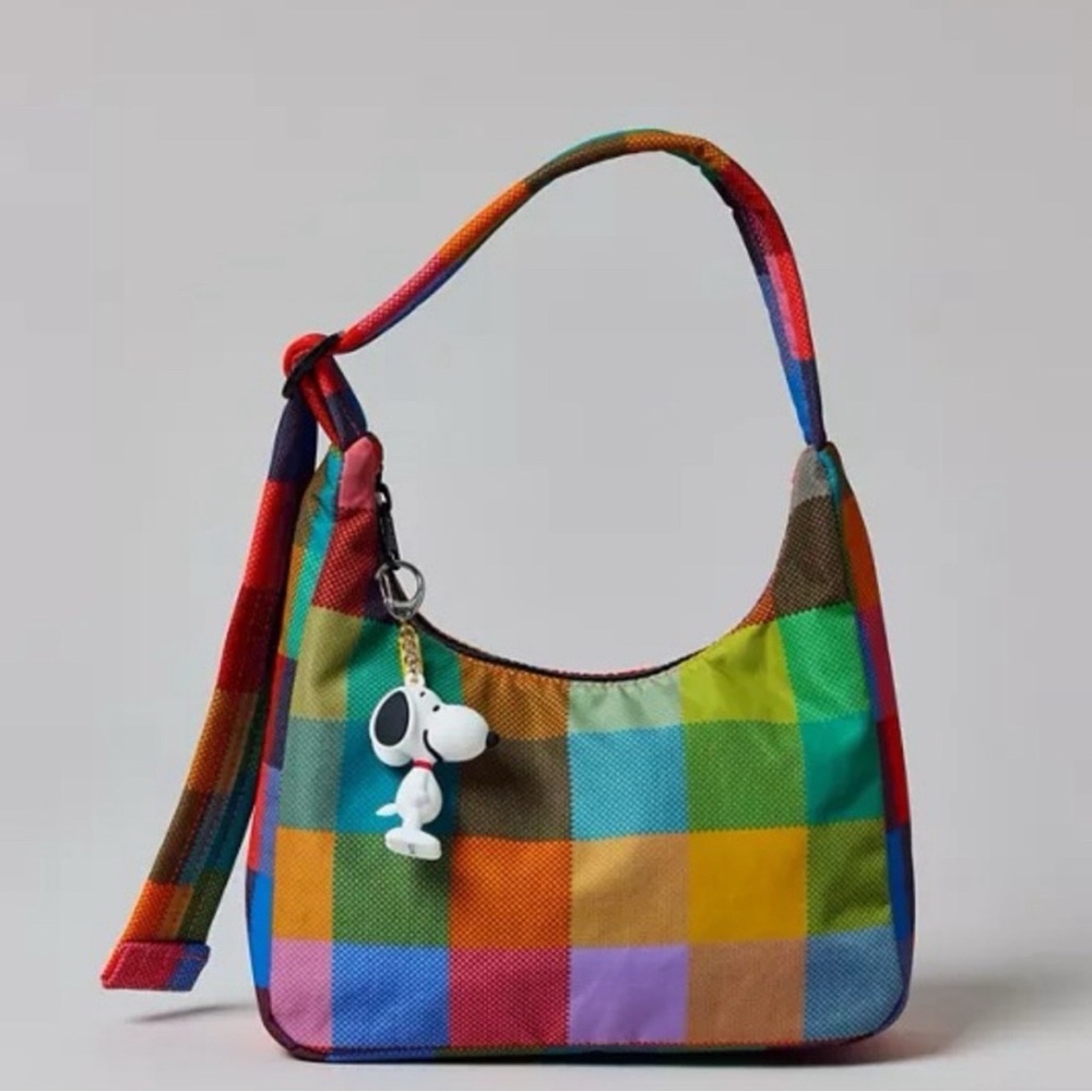 Baggu Mini Nylon Shoulder Bag- Madras Print